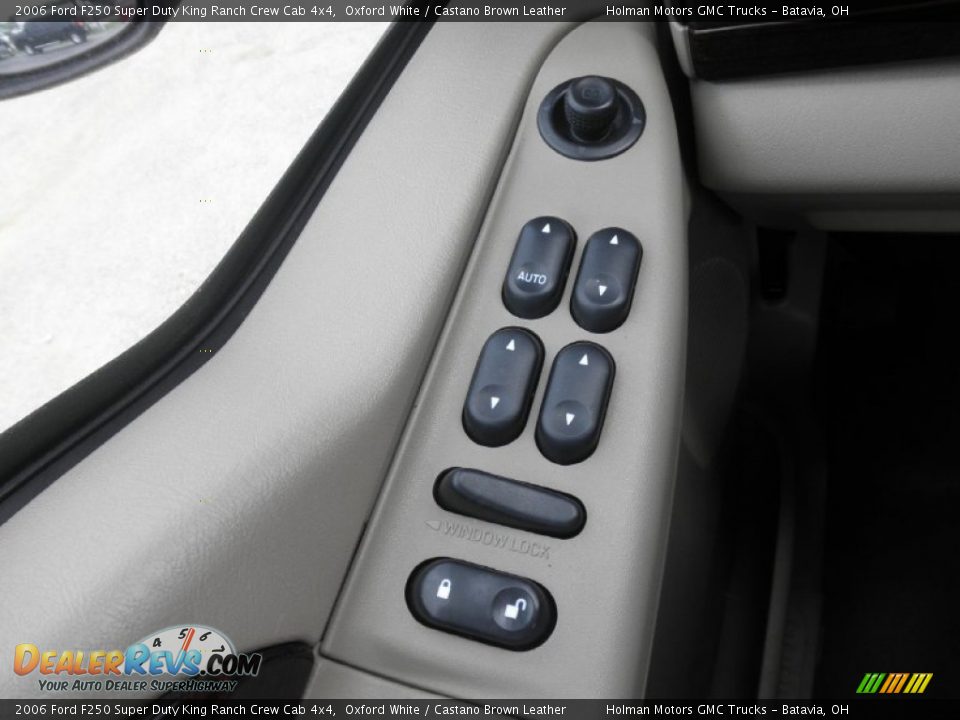 2006 Ford F250 Super Duty King Ranch Crew Cab 4x4 Oxford White / Castano Brown Leather Photo #18