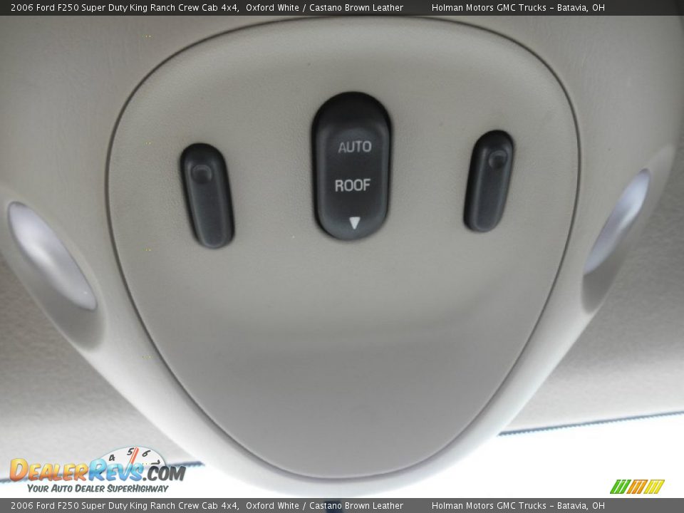 2006 Ford F250 Super Duty King Ranch Crew Cab 4x4 Oxford White / Castano Brown Leather Photo #19