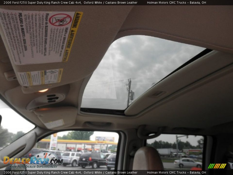 2006 Ford F250 Super Duty King Ranch Crew Cab 4x4 Oxford White / Castano Brown Leather Photo #20