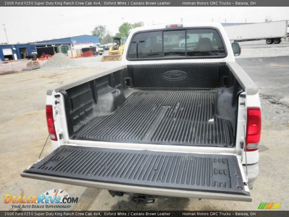 2006 Ford F250 Super Duty King Ranch Crew Cab 4x4 Oxford White / Castano Brown Leather Photo #27