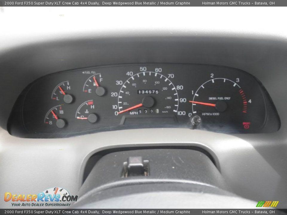 2000 Ford F350 Super Duty XLT Crew Cab 4x4 Dually Gauges Photo #15