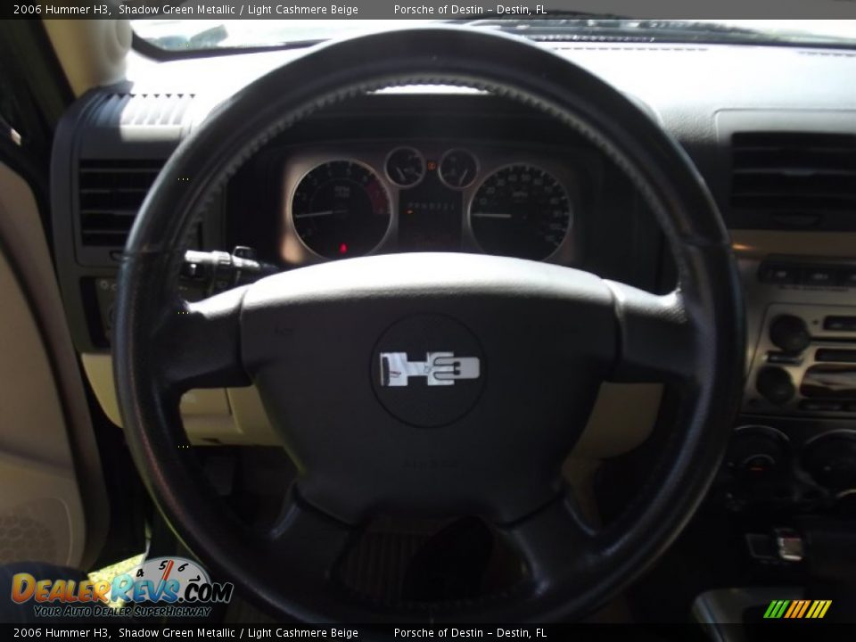 2006 Hummer H3 Shadow Green Metallic / Light Cashmere Beige Photo #7