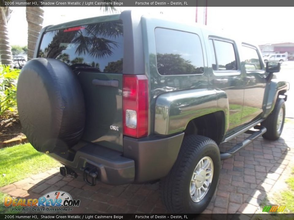 2006 Hummer H3 Shadow Green Metallic / Light Cashmere Beige Photo #10
