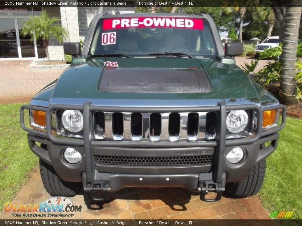 2006 Hummer H3 Shadow Green Metallic / Light Cashmere Beige Photo #13