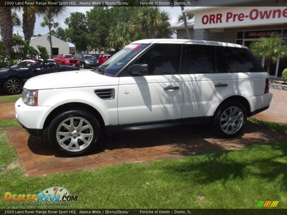2009 Land Rover Range Rover Sport HSE Alaska White / Ebony/Ebony Photo #2