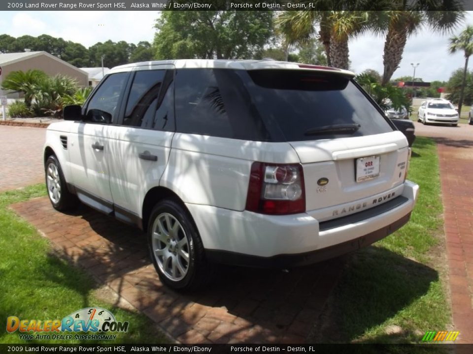 2009 Land Rover Range Rover Sport HSE Alaska White / Ebony/Ebony Photo #3