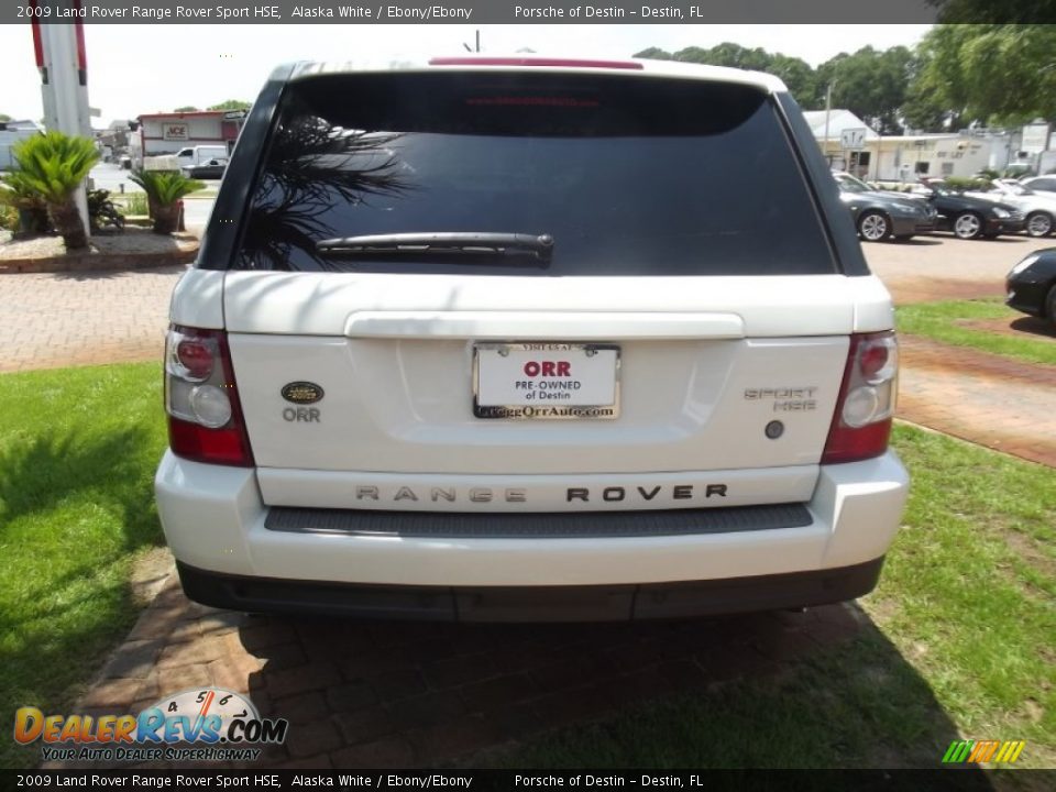 2009 Land Rover Range Rover Sport HSE Alaska White / Ebony/Ebony Photo #4