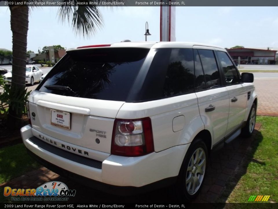 2009 Land Rover Range Rover Sport HSE Alaska White / Ebony/Ebony Photo #10