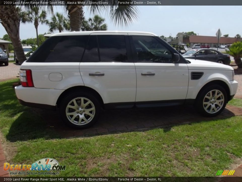 2009 Land Rover Range Rover Sport HSE Alaska White / Ebony/Ebony Photo #11