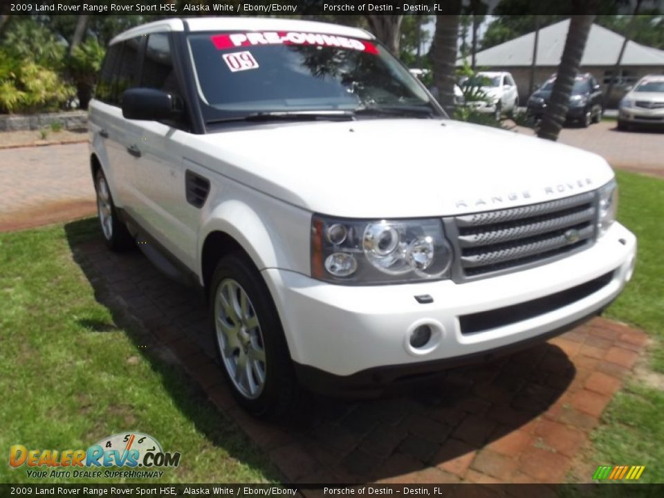 2009 Land Rover Range Rover Sport HSE Alaska White / Ebony/Ebony Photo #12