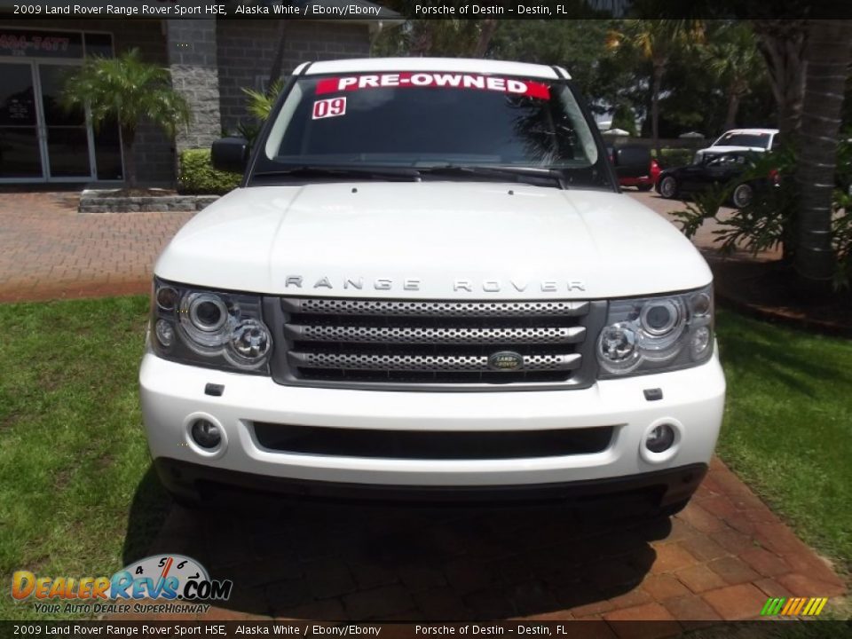 2009 Land Rover Range Rover Sport HSE Alaska White / Ebony/Ebony Photo #13