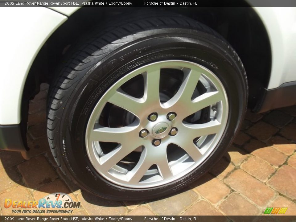 2009 Land Rover Range Rover Sport HSE Alaska White / Ebony/Ebony Photo #14