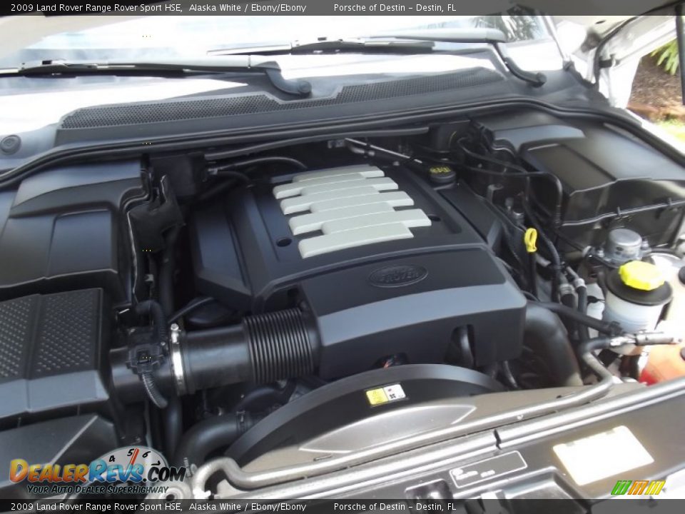 2009 Land Rover Range Rover Sport HSE Alaska White / Ebony/Ebony Photo #20