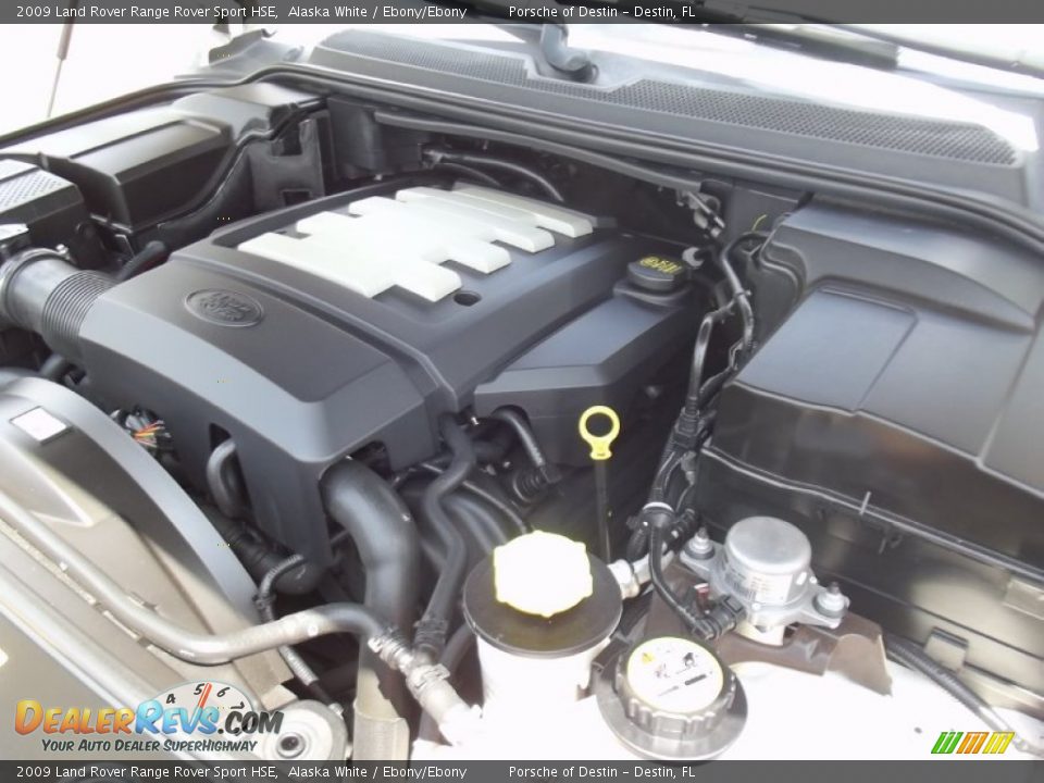 2009 Land Rover Range Rover Sport HSE Alaska White / Ebony/Ebony Photo #21