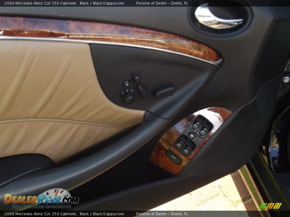 2009 Mercedes-Benz CLK 350 Cabriolet Black / Black/Cappuccino Photo #7