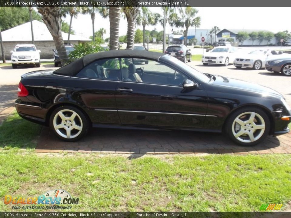 2009 Mercedes-Benz CLK 350 Cabriolet Black / Black/Cappuccino Photo #19