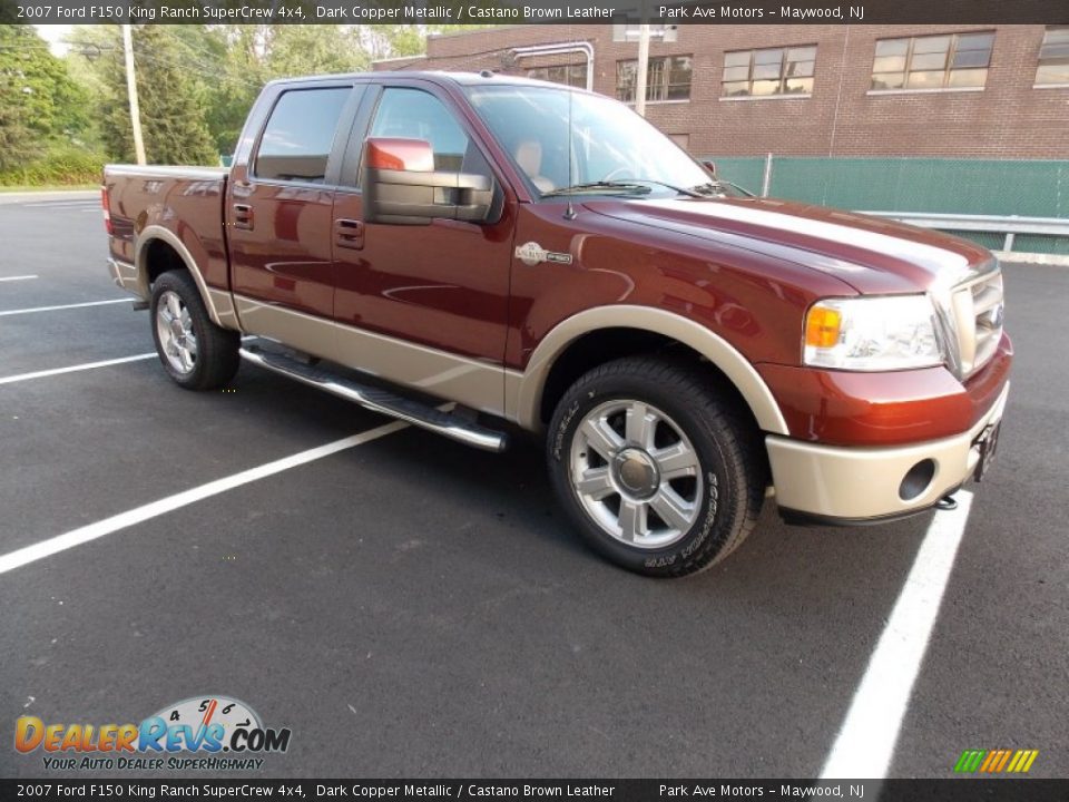 2007 Ford F150 King Ranch SuperCrew 4x4 Dark Copper Metallic / Castano Brown Leather Photo #3