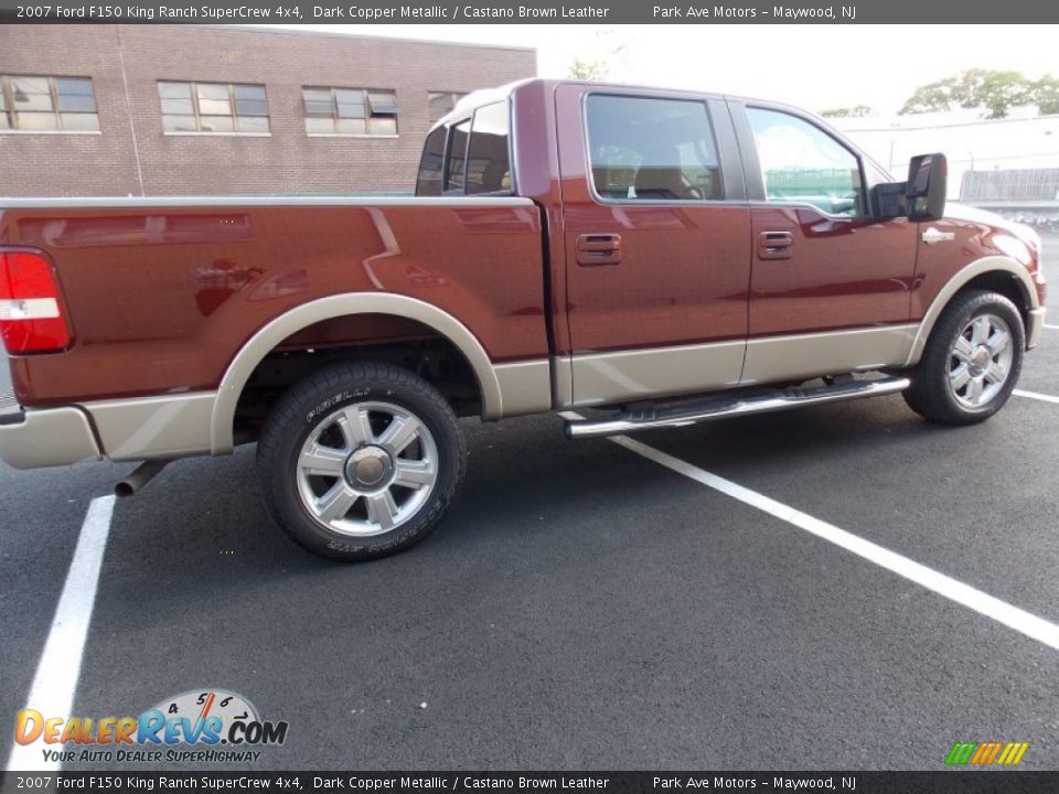 2007 Ford F150 King Ranch SuperCrew 4x4 Dark Copper Metallic / Castano Brown Leather Photo #4