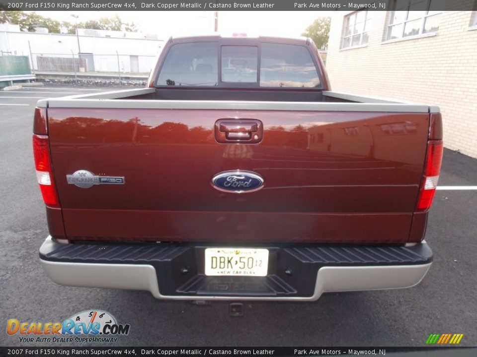 2007 Ford F150 King Ranch SuperCrew 4x4 Dark Copper Metallic / Castano Brown Leather Photo #5
