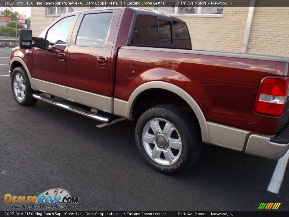 2007 Ford F150 King Ranch SuperCrew 4x4 Dark Copper Metallic / Castano Brown Leather Photo #8