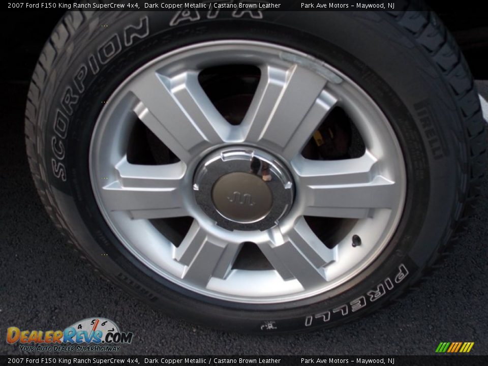 2007 Ford F150 King Ranch SuperCrew 4x4 Dark Copper Metallic / Castano Brown Leather Photo #9