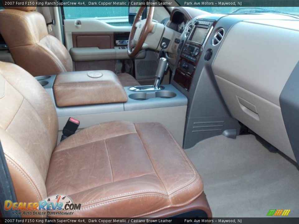 2007 Ford F150 King Ranch SuperCrew 4x4 Dark Copper Metallic / Castano Brown Leather Photo #14