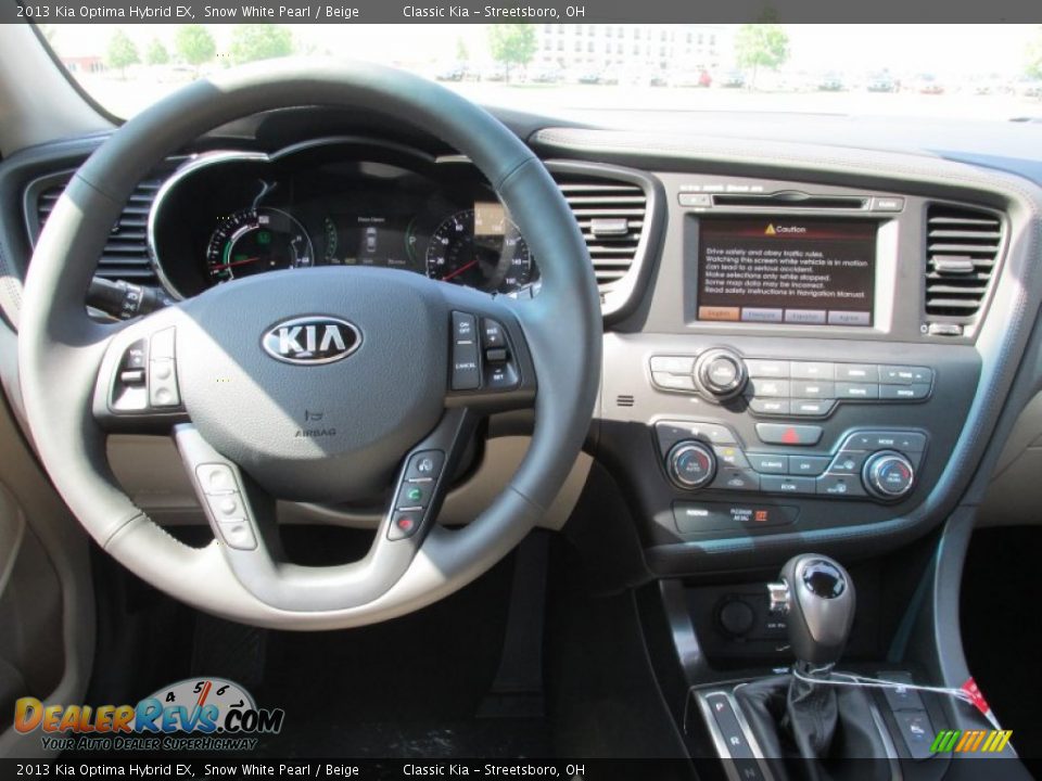Dashboard of 2013 Kia Optima Hybrid EX Photo #3