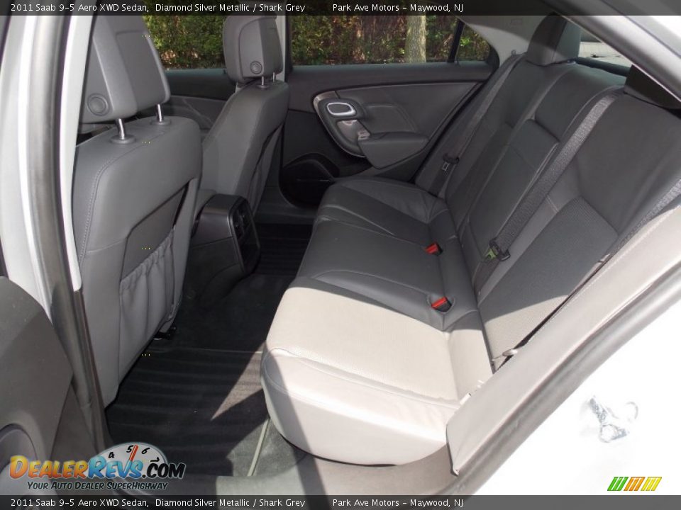 2011 Saab 9-5 Aero XWD Sedan Diamond Silver Metallic / Shark Grey Photo #16