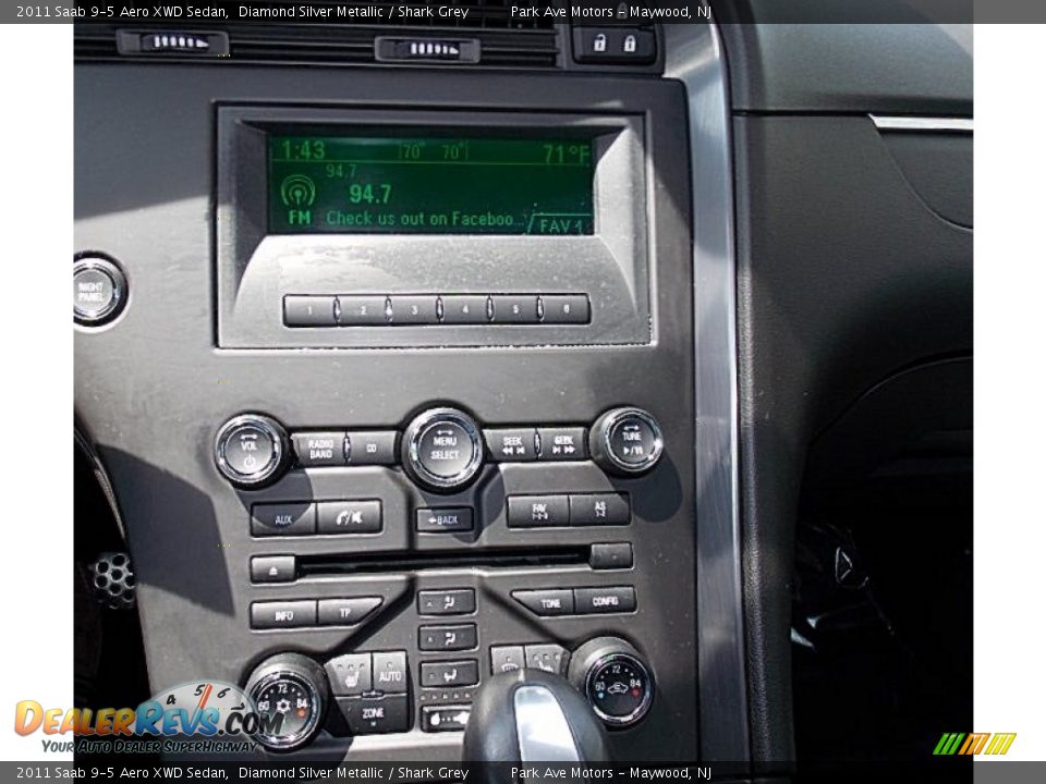 2011 Saab 9-5 Aero XWD Sedan Diamond Silver Metallic / Shark Grey Photo #26