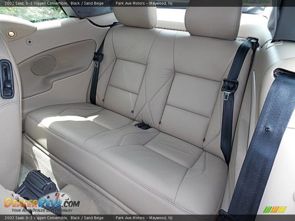 Rear Seat of 2002 Saab 9-3 Viggen Convertible Photo #14