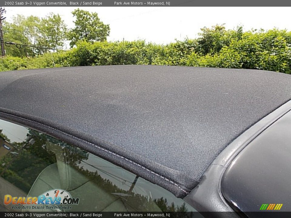 2002 Saab 9-3 Viggen Convertible Black / Sand Beige Photo #21
