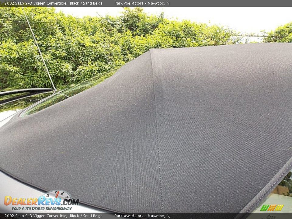 2002 Saab 9-3 Viggen Convertible Black / Sand Beige Photo #22