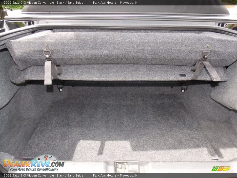 2002 Saab 9-3 Viggen Convertible Black / Sand Beige Photo #24