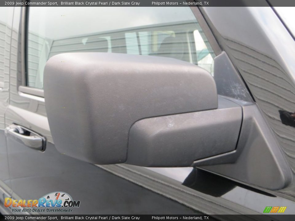 2009 Jeep Commander Sport Brilliant Black Crystal Pearl / Dark Slate Gray Photo #16