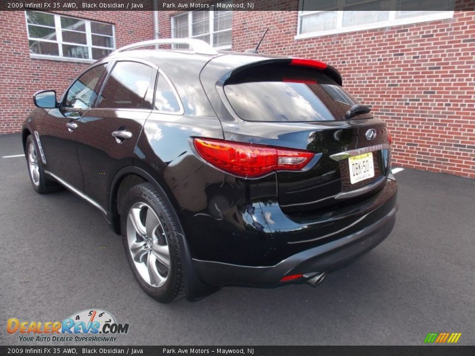 2009 Infiniti FX 35 AWD Black Obsidian / Java Photo #3