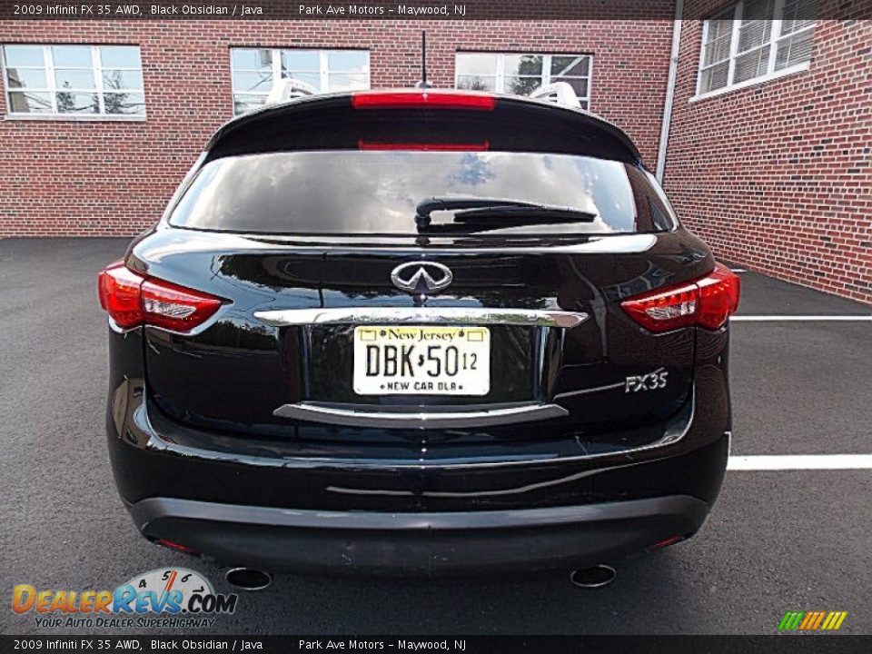 2009 Infiniti FX 35 AWD Black Obsidian / Java Photo #4