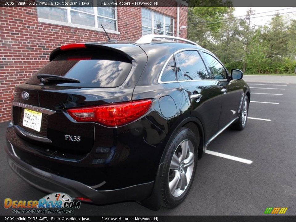 2009 Infiniti FX 35 AWD Black Obsidian / Java Photo #5