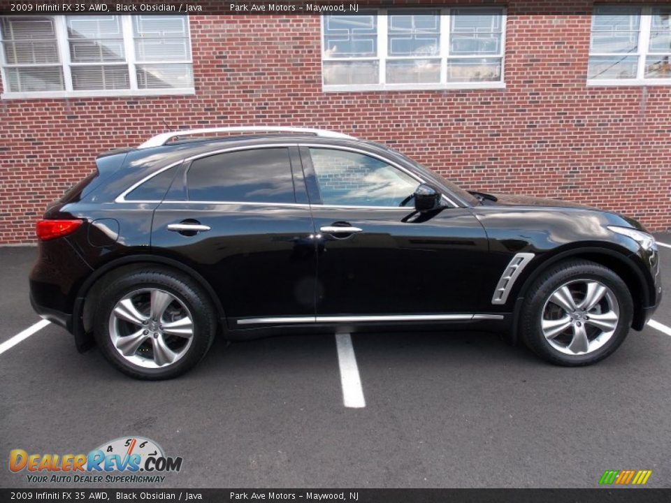 2009 Infiniti FX 35 AWD Black Obsidian / Java Photo #6