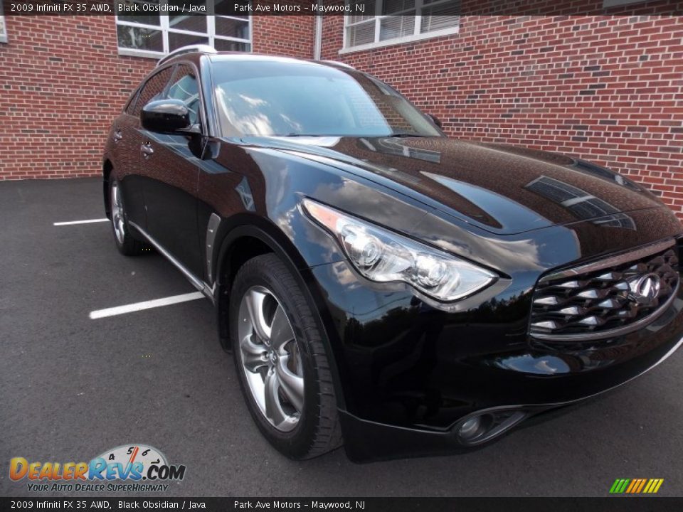 2009 Infiniti FX 35 AWD Black Obsidian / Java Photo #7