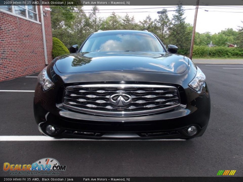 2009 Infiniti FX 35 AWD Black Obsidian / Java Photo #8
