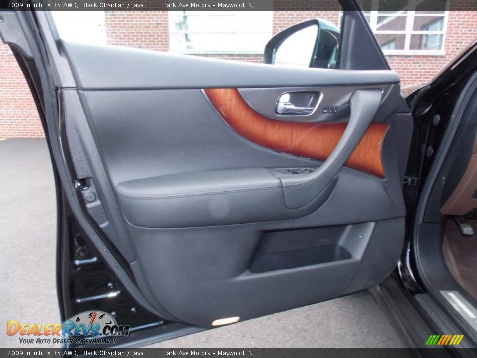2009 Infiniti FX 35 AWD Black Obsidian / Java Photo #9