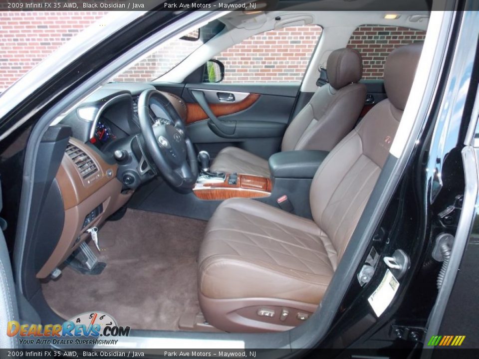 2009 Infiniti FX 35 AWD Black Obsidian / Java Photo #11