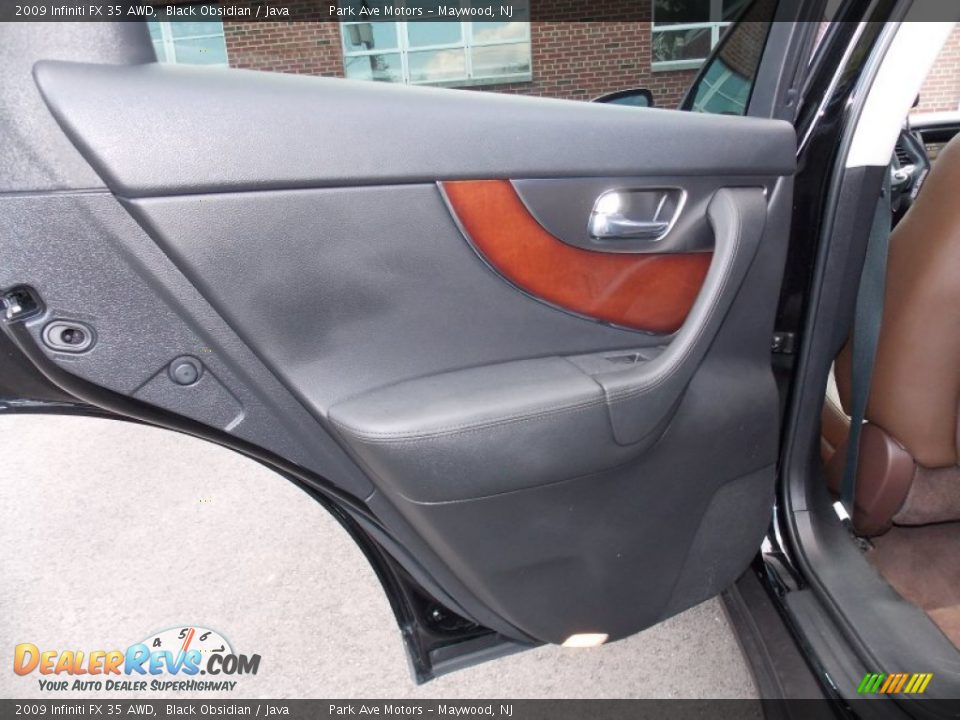 2009 Infiniti FX 35 AWD Black Obsidian / Java Photo #14