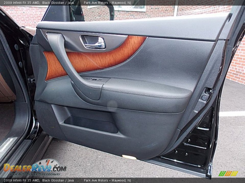 2009 Infiniti FX 35 AWD Black Obsidian / Java Photo #17