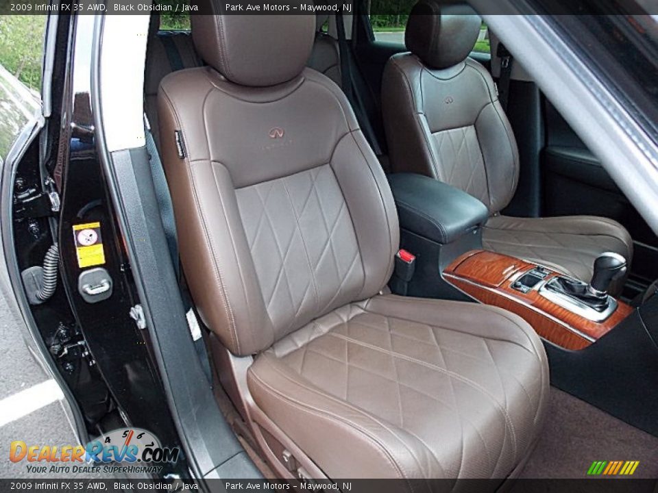 2009 Infiniti FX 35 AWD Black Obsidian / Java Photo #18