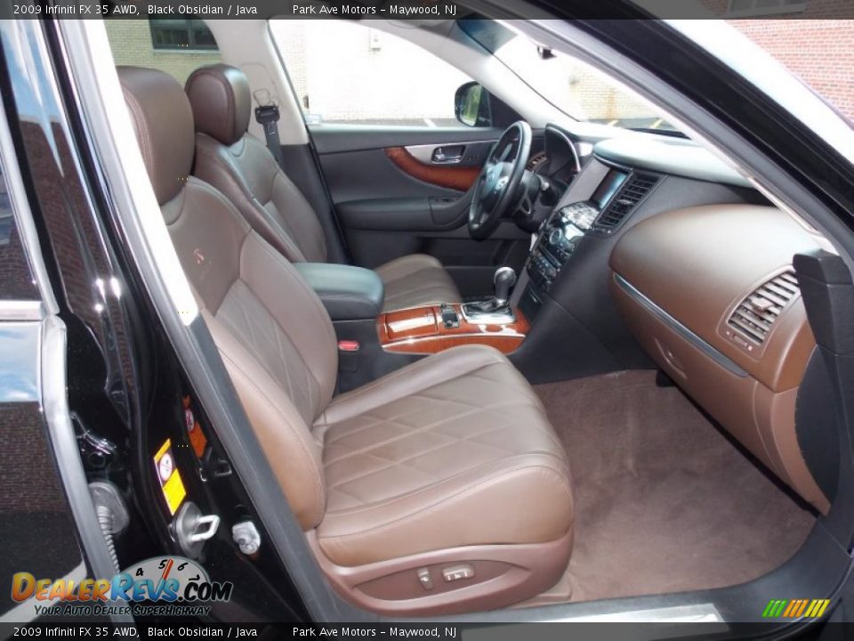 2009 Infiniti FX 35 AWD Black Obsidian / Java Photo #19