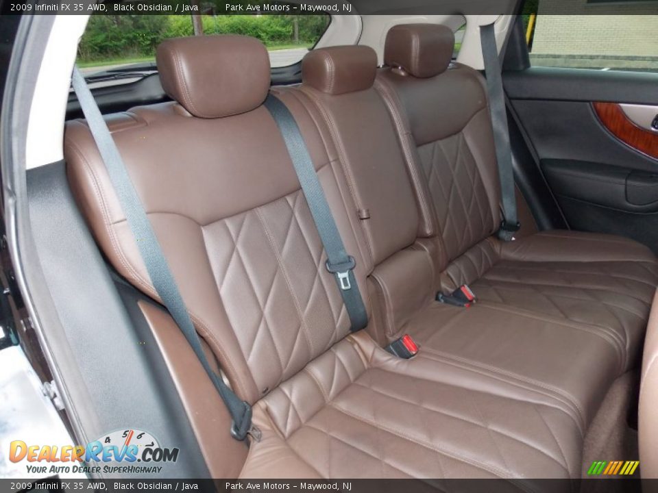 2009 Infiniti FX 35 AWD Black Obsidian / Java Photo #21