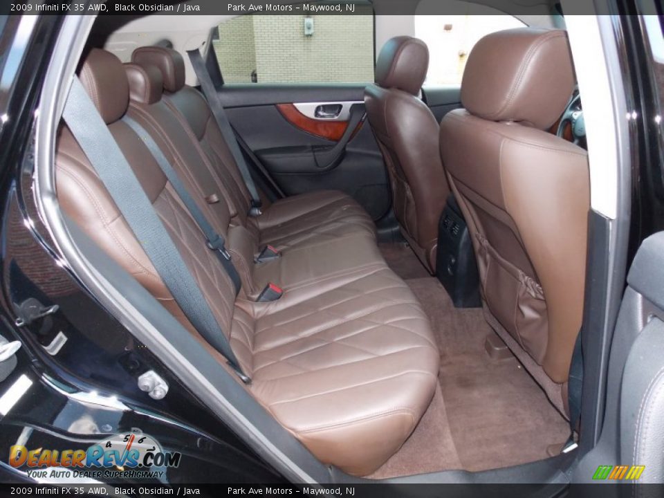 2009 Infiniti FX 35 AWD Black Obsidian / Java Photo #22