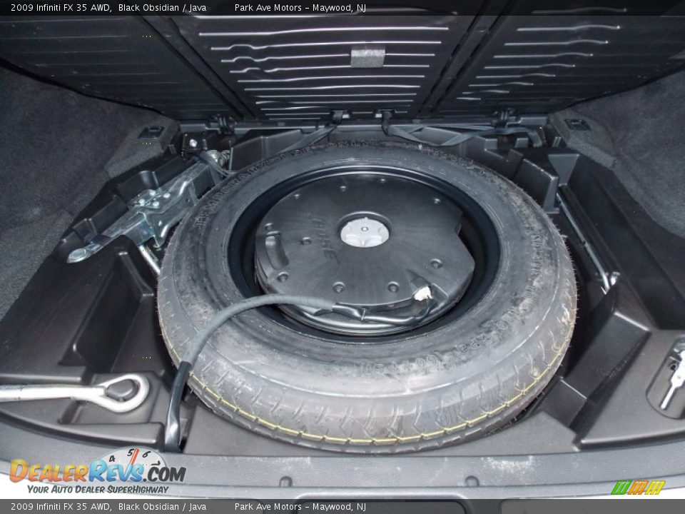 2009 Infiniti FX 35 AWD Black Obsidian / Java Photo #24