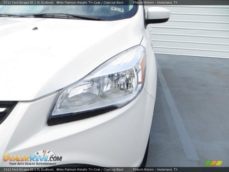 2013 Ford Escape SE 1.6L EcoBoost White Platinum Metallic Tri-Coat / Charcoal Black Photo #11